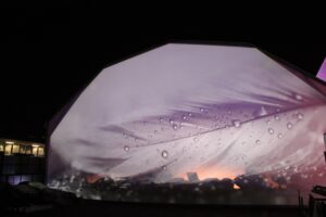 28. retroproiezione su testata poligonale - effetti speciali