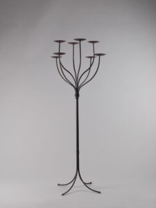 Candelabro ferro 8 fiamme h.1.50